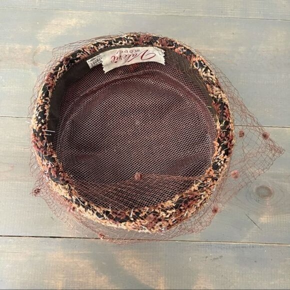 Vintage Valerie Modes Pillbox Hat Union Made Hat main image 6